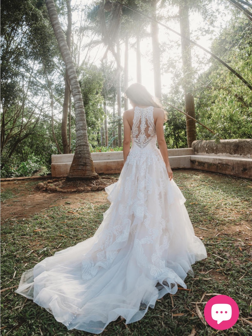 Allure 9652 - NWT Halter Lace Applique Ball Gown Wedding Dress in Ivory - Picture 4 of 10